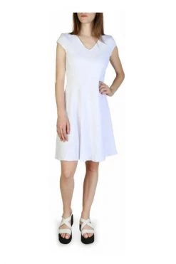 Armani Exchange Casual Jurken Dress 3ZYA76YJF3Z White