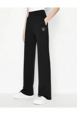 Armani Exchange Wijde Broeken Trousers Black