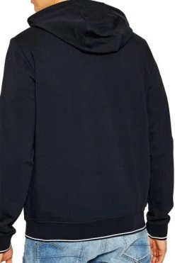 Armani Exchange Hoodies & Sweatvesten Zip Through Hoodie With Logo Blue