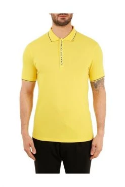 Armani Exchange Polo's Polo Shirts Yellow