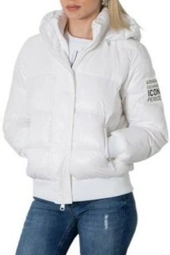 Armani Exchange Gewatteerde Jassen Cazadora Ent.corta White