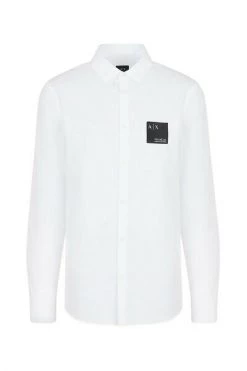 Armani Exchange Zakelijke Overhemden Formal Shirts White