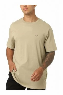 Armani Exchange Short Sleeve Shirts Beige