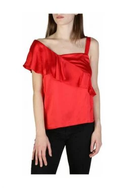 Armani Exchange Tops Red