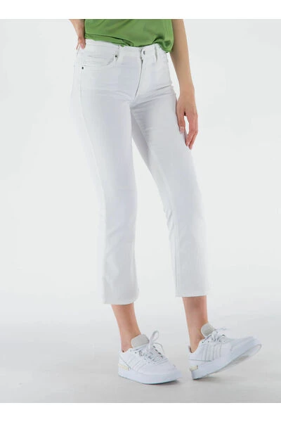 Armani Exchange Cropped Jeans JEANS 5TASCHE CROP FLARE White 3 Armani Exchange Cropped Jeans JEANS 5TASCHE CROP FLARE White - Afbeelding 3