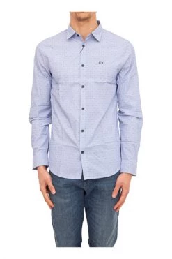 Armani Exchange Casual Overhemden Shirt Shirt Blue -Armani Exchange Verkoopwinkel 7261c4f6d99c9cd1f9ecfd4b66860cec