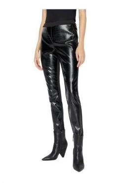 Armani Exchange Leren Broeken Trousers Black