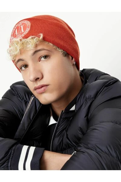Armani Exchange Hoeden BEANIE Red 3 Armani Exchange Hoeden BEANIE Red - Afbeelding 3