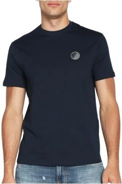 Armani Exchange Korte Mouwen Overhemden Short Sleeve Shirts Blue