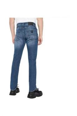 Armani Exchange Slim Fit Jeans 5 Pockets Men Trousers 3lzj13 Z1L4z 1500 Blue