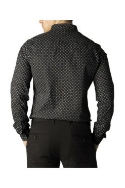 Armani Exchange Casual Overhemden Shirt Print Classic Black