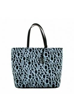 Armani Exchange Shoppers Tote Bags Black