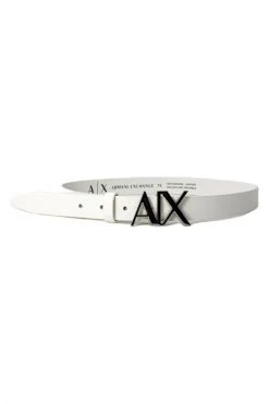 Armani Exchange Riemen Belt Plain White