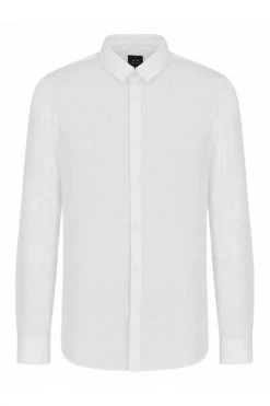 Armani Exchange Zakelijke Overhemden Formal Shirts White