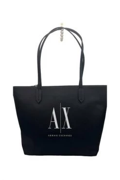 Armani Exchange Shoppers Bags Black