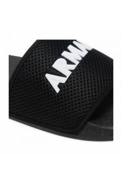 Armani Exchange Slippers Sliders Black
