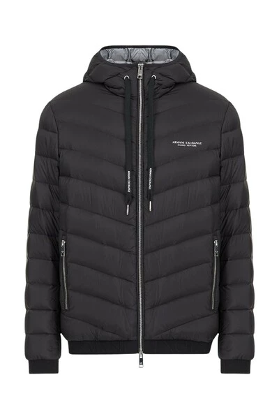 Armani Exchange Gewatteerde Jassen Jacket Black 3 Armani Exchange Gewatteerde Jassen Jacket Black - Afbeelding 3