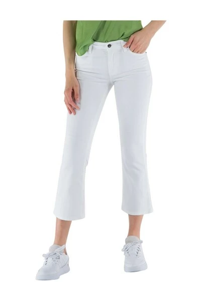 Armani Exchange Cropped Jeans JEANS 5TASCHE CROP FLARE White 1 Armani Exchange Cropped Jeans JEANS 5TASCHE CROP FLARE White