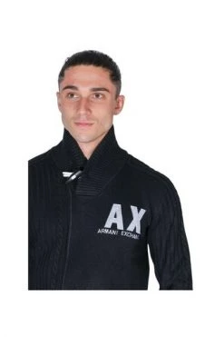 Armani Exchange Hoodies & Sweatvesten MAGLIERIA COLLO ALTO Blue