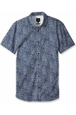 Armani Exchange Korte Mouwen Overhemden Short Sleeve Shirts Blue