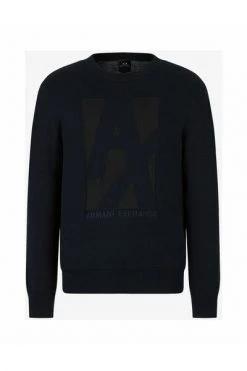 Armani Exchange Truien & Vesten Round-neck Knitwear Blue