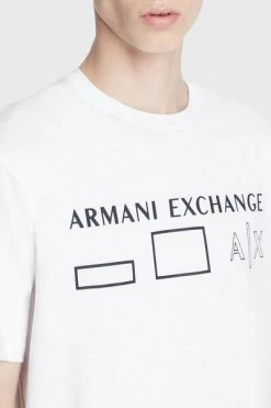 Armani Exchange Shirts Logo T-shirt White -Armani Exchange Verkoopwinkel f031a05f24839a30db5316c0f5ae8819