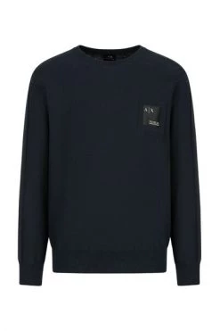 Armani Exchange Truien & Vesten Round-neck Knitwear Blue