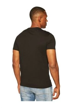 Armani Exchange Shirts Iconic T-shirt In Cotton Black